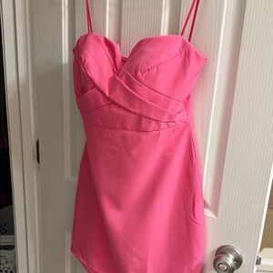 DO+BE Hot Pink Strap Mini Dress